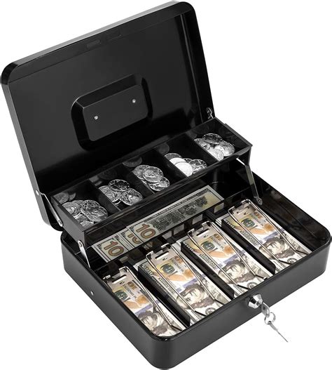 metal cash box with key|metal cash box with lock.